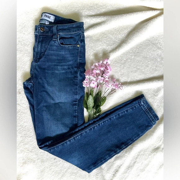 PAIGE Verdugo Ankle High Rise Classic Skinny Jean - Size 26 - Picture 1 of 11